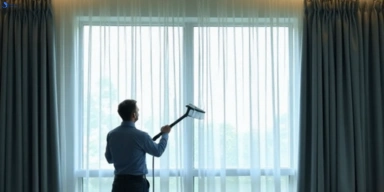 Commercial drapes cleaning service mount-crosby hotels offices
