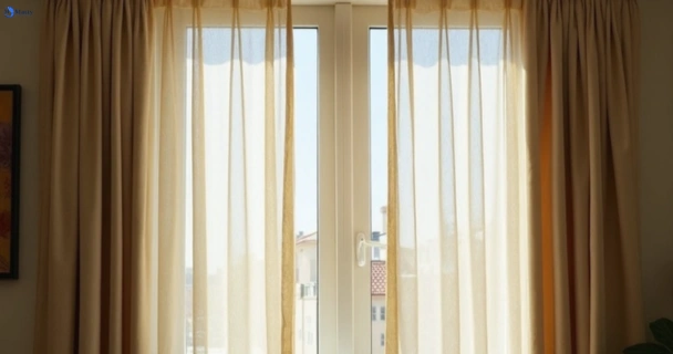 Dull dusty drapes in mount-crosby before professional cleaning